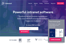 Tablet Screenshot of interact-intranet.com